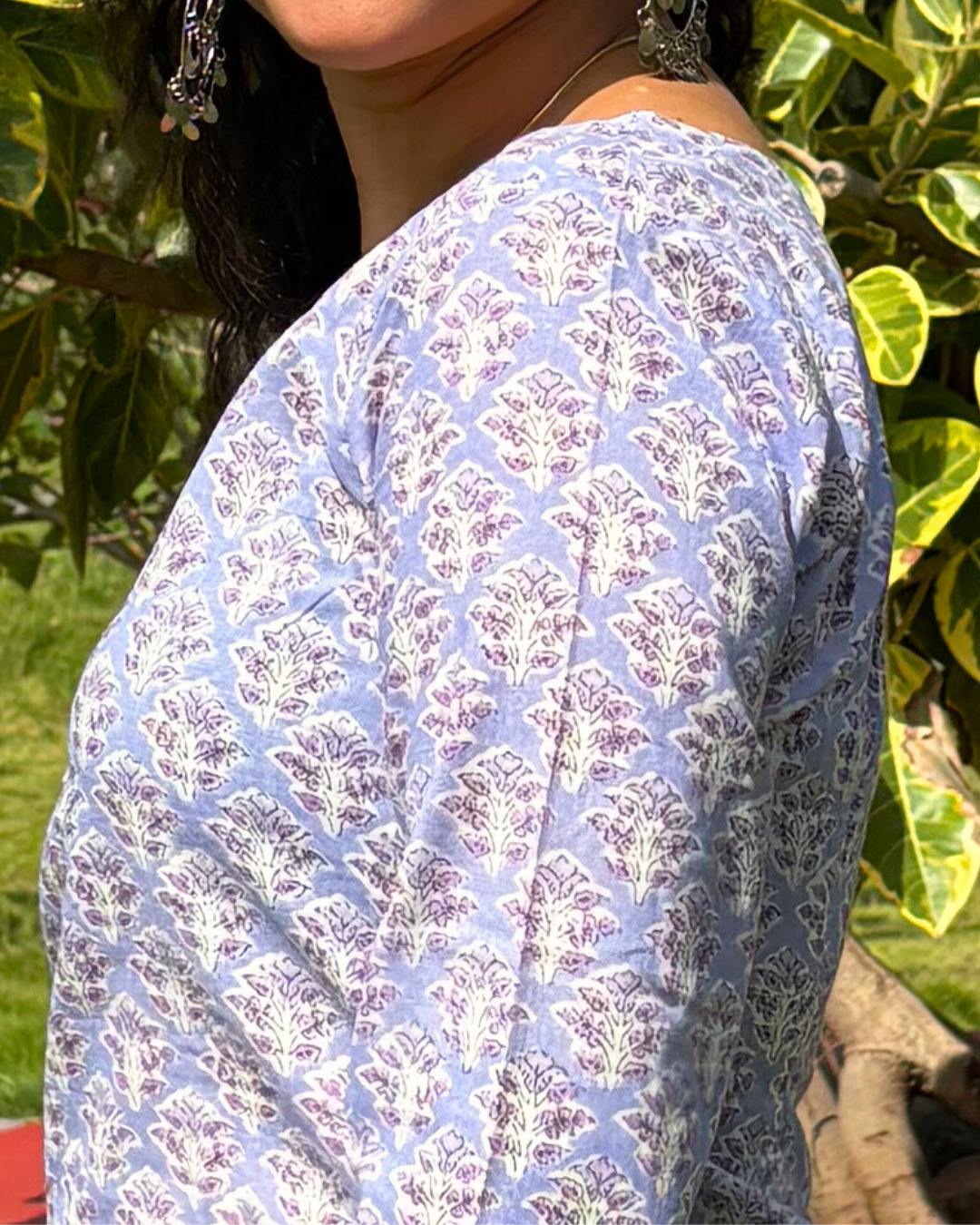 Ajrak Cotton Hand Block Printed Short Kurta